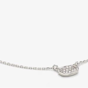 Kendra Scott Marisa pendant white diamond 14k WG. New.